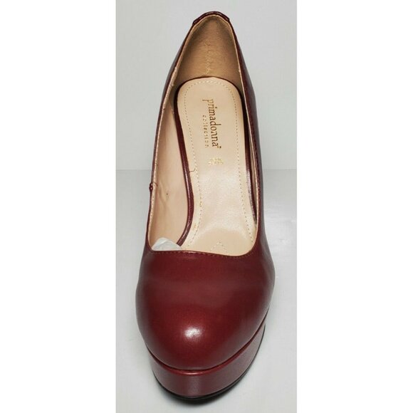 PRIMADONNA COLLECTION WOMEN SZ EURO 40 ROSSO 4 IN HEELS NEW / BOX GP12024-21ECP - Picture 5 of 12